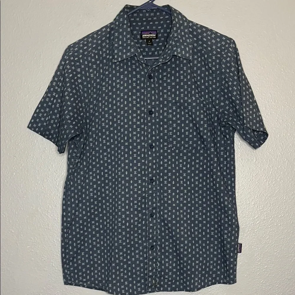Patagonia Go To Patterned Full Button Front Collared Shirt Size Small - Picture 1 of 11